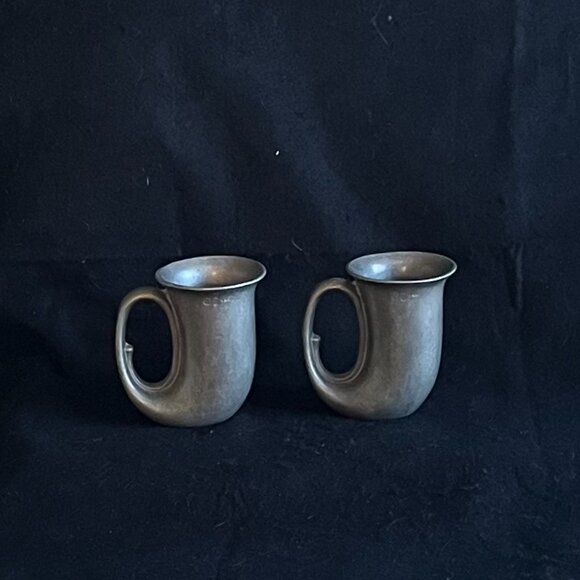 Vintage Stamped Pewter Horn-Shaped Tankard* - Picture 3 of 7